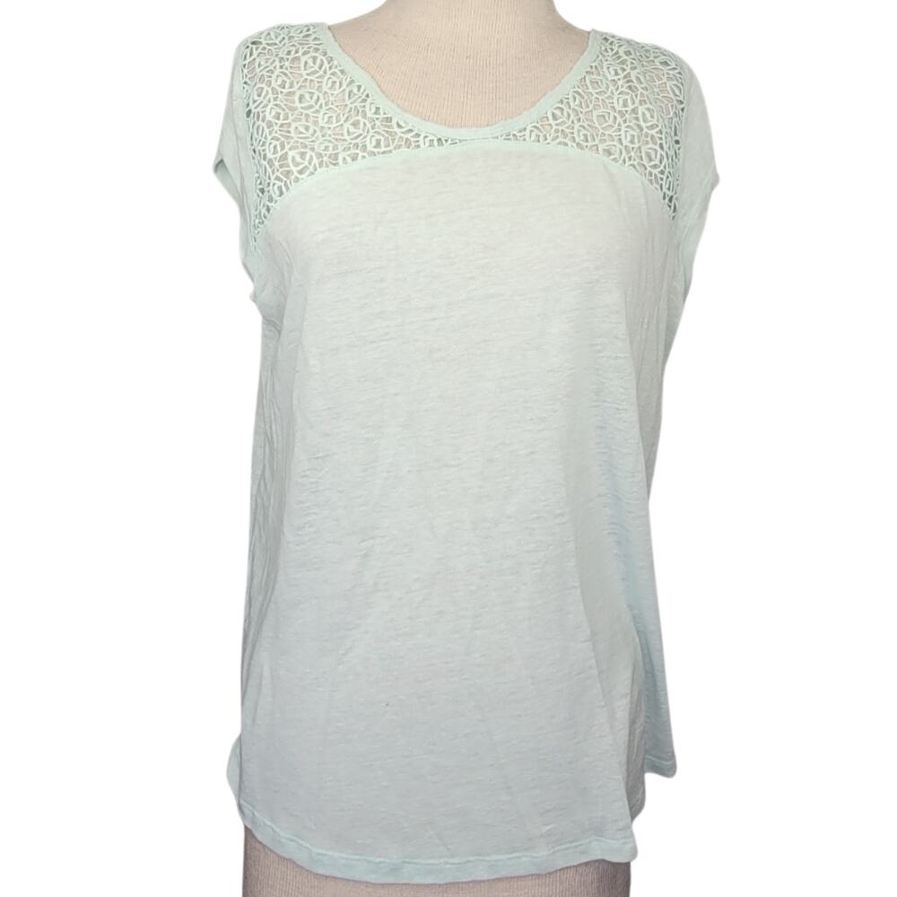 Mint Green Lace Shirt Size Medium